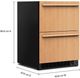 KitchenAid® 24" 4.2 Cu. Ft. Panel Ready Refrigerator Drawer-1