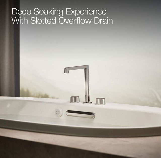 KOHLER® Underscore® Biscuit 66" x 36" Drop-In/Undermount Heated BubbleMassage™ Air Bath-3