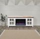Legends Home Providence Bourbon/White 66" Fireplace Console-1