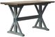 Bernards Summerville II Brown Counter Dining Table with Blue Base-0