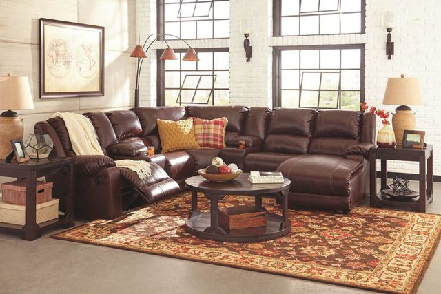 Signature Design by Ashley® Rogness 2-Piece Rustic Brown Living Room Table Set-3