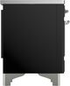 Ilve® Majestic III 36" Glossy Black Pro Style Induction Range with Solid Door and Chrome Trim-4