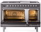 Ilve® Nostalgie II Series 48" Graphite Matte Pro Style Dual Fuel Range-1