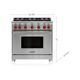 Wolf® 36" Stainless Steel Pro Style Natural Gas Range-3