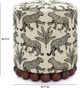 TOV Furniture Dex Cream Jacquard Leopard Ottoman-2
