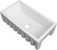 ZLINE Venice 33" White Matte Farmhouse Single Bowl Fireclay Kitchen Sink-2