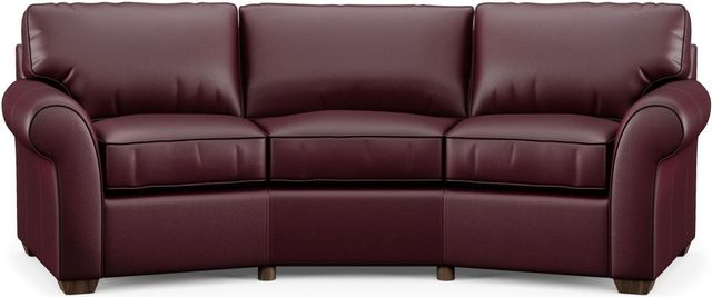 Flexsteel® Vail Dark Red Conversation Sofa-1