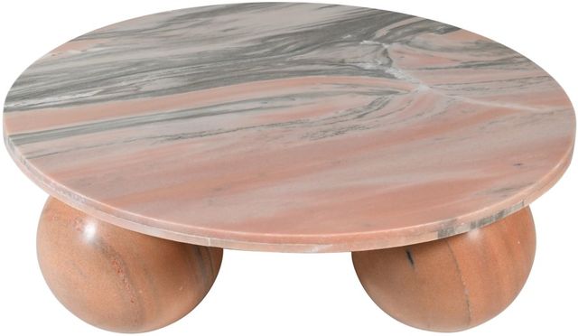 Meridian Furniture Spherical Pink Marble Coffee Table-1