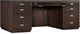Hooker® Furniture House Blend Work Your Way Dark Roast Executive Desk-3
