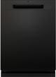 GE® ENERGY STAR® 24" Black Top Control Built-In Dishwasher with Sanitize Cycle-0