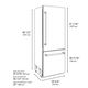 ZLINE Autograph Edition 30 in. 16.1 Cu. Ft Satin Stainless Steel Built In Bottom Freezer Refrigerator with Matte Black Accents-2