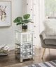ACME Furniture Noralie Clear Glass Top Accent Table with Mirrored Base-1