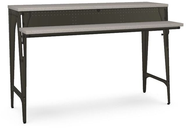 Amisco Customizable Elwood Thermo Fused Laminate Console Table with Metal Hanger Base