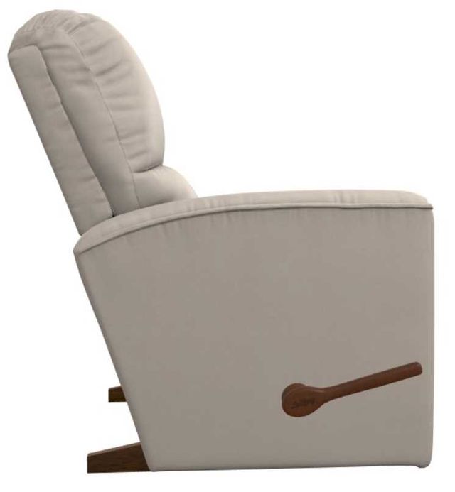 La-Z-Boy® Cade Oyster Leather Manual Rocking Recliner-3