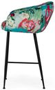 VIG Furniture Modrest Roxann Black/Floral Velvet Bar Stool-2
