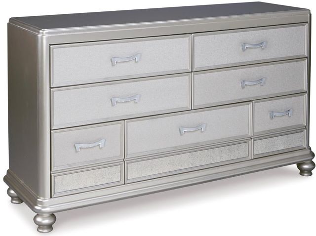 Signature Design by Ashley® Coralayne 3-Piece Gray Queen Upholstered Bed Set-2