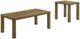 Coaster® Castlewood 2-Piece Brown Oak Table Set-0