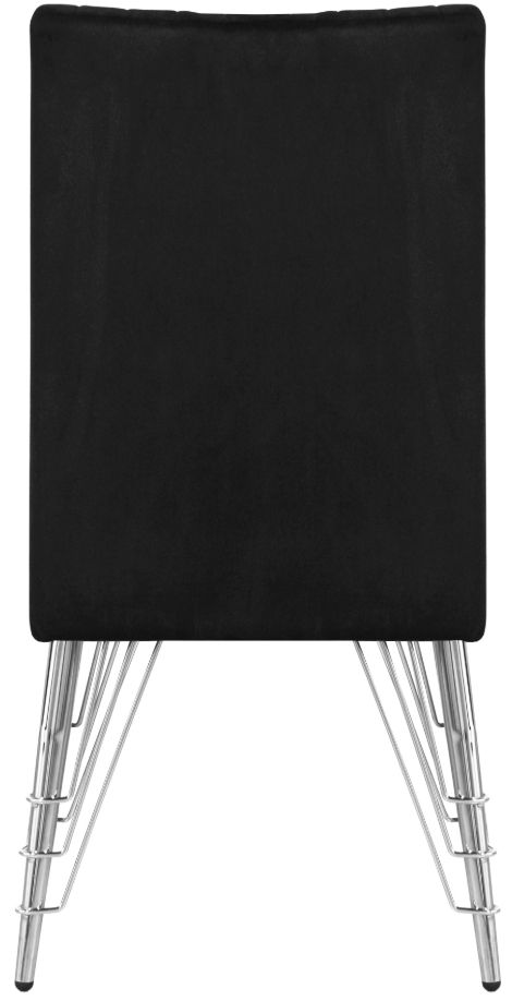 New Classic® Home Furnishings Ava Black/Chrome Dining Side Chair-4