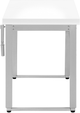 Monarch Specialties Inc. Silver/White Adjustable Computer Desk-3