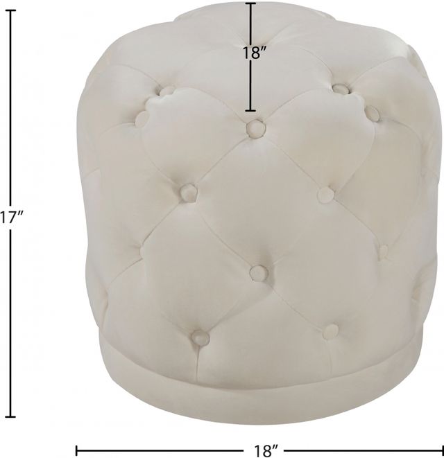 Meridian Furniture Harper Cream Stool-1