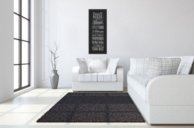Classy Art Family Rules by Susan Ball Framed Print Wall Art-2