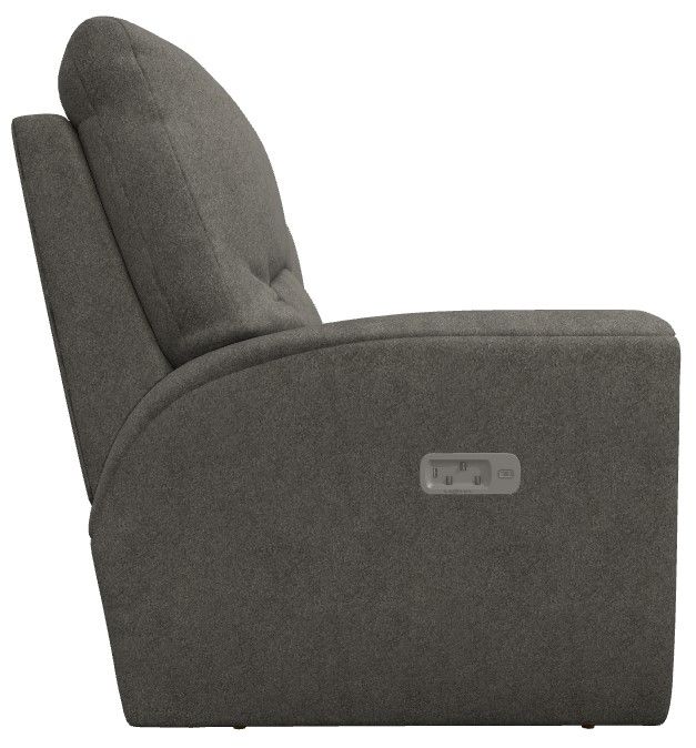 La-Z-Boy®  Cassian Charcoal  Power Reclining Loveseat with Console, Headrest, and Lumbar-3