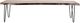 Jofran Inc. Natures Edge Chestnut 70'' Dining Bench-2