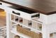 Signature Design by Ashley® Valebeck Brown Counter Height Dining Table with White Pedestal-5