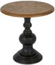 Olliix by Madison Park Natural Lexi Accent Table with Black Base-0