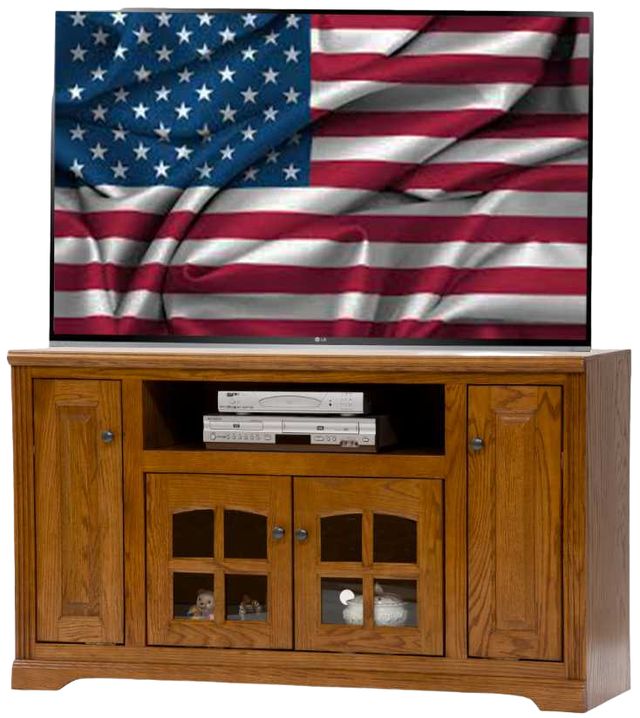 American Heartland Manufacturing Oak 55" 4-Door TV Stand-1