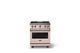 Viking® 5 Series 30" Blush Pro Style Gas (LP) Range with Polished Chrome Trim-3