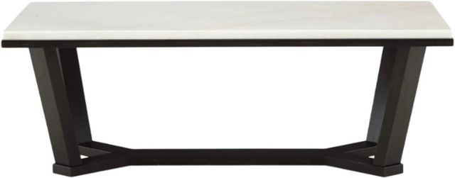 Signature Design by Ashley® Fostead White Coffee Table with Espresso Base-1