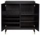 Currey & Company Sergio Black/Chestnut Burl Bar Cabinet-4