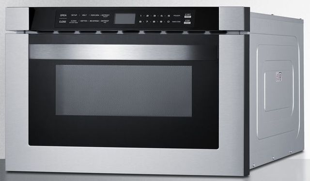 Summit® 24" Stainless Steel Wide Built-In Microwave Drawer-1