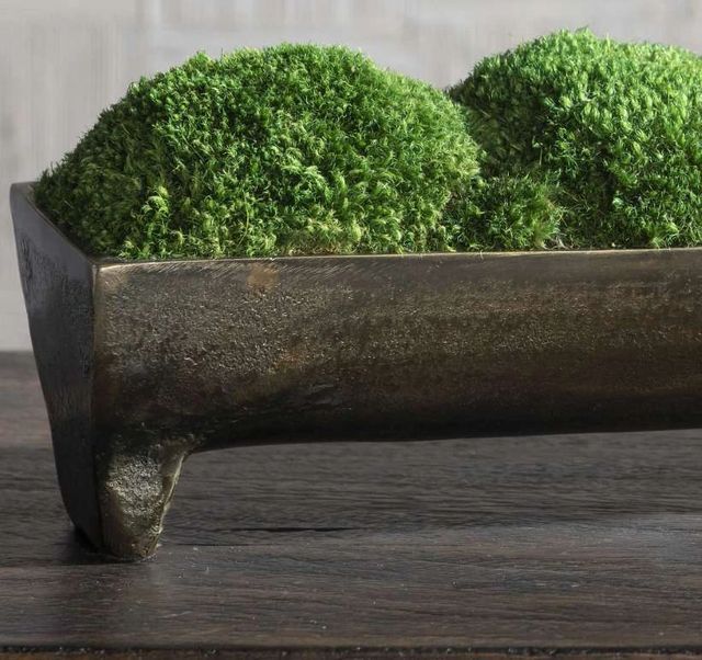 Uttermost® Canal Bronze/Green Moss Small Centerpiece-2