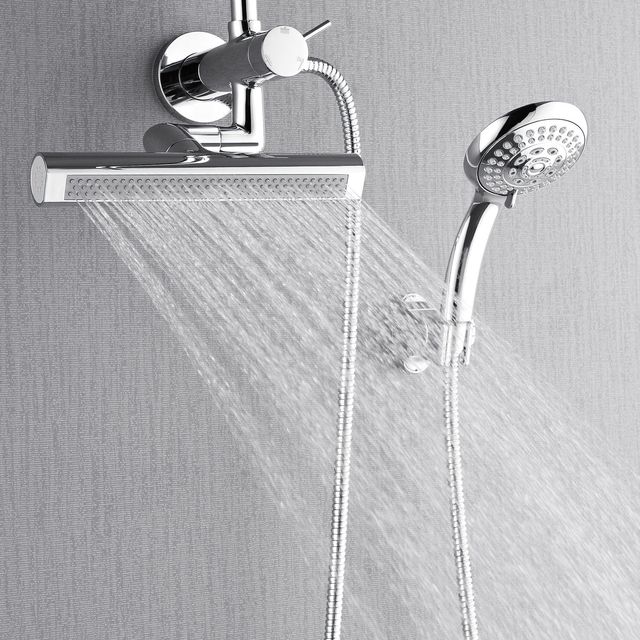 Forno Acqua AcquaFALL Mini Polished Chrome 8" Retrofit Shower System 1.8 GPM-3