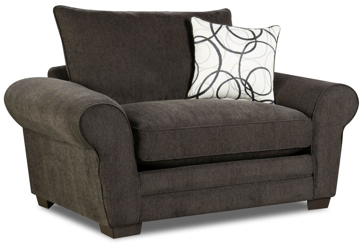 Corinthian Othello Black Chair and a Half Hubbard and Hoke Furniture
