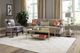 Hammary® Galerie Glass Top Rectangular Coffee Table with Champagne Frame-1