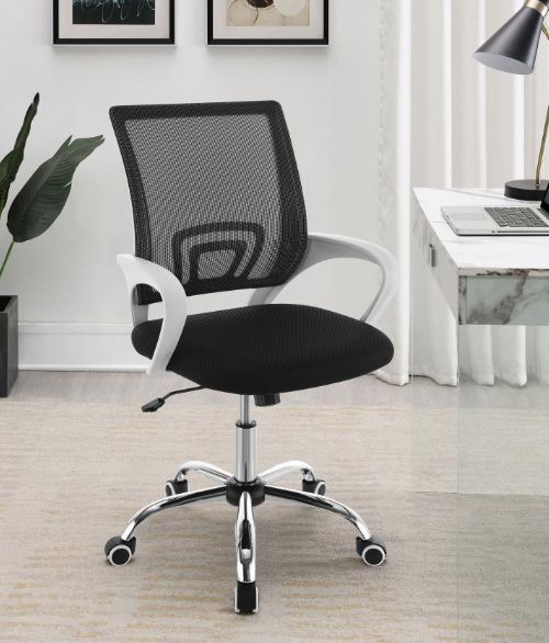 Coaster® Felton Black Upholstered Adjustable Home Office Desk Chair-1