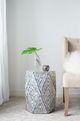 A & B Home Black/White Stool-4