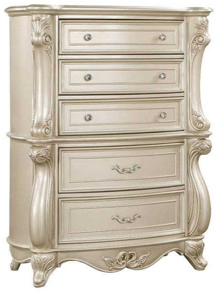 Monique - Dresser With Marble Top - Champagne