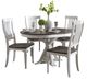 Liberty Furniture Allyson Park 5-Piece Charcoal/Wirebrushed White Pedestal Table Set-0