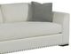 Fairfield® Customizable Urban Living Clipped Arm Sofa with Border Back and Plinth Base-2