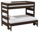 Elements International Cali Kids Brown Twin Over Full Bunk Bed-0