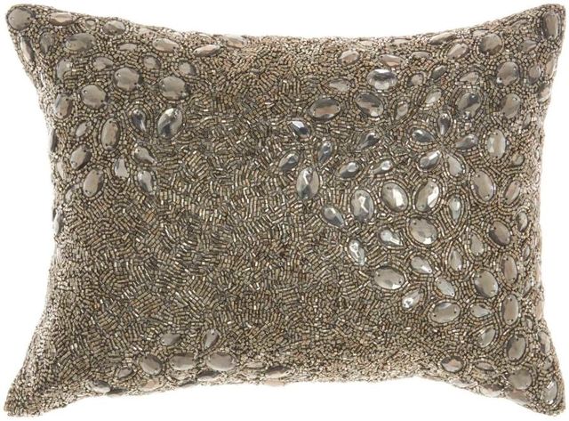 Nourison Home™ Luminescence Pewter Throw Pillow-0