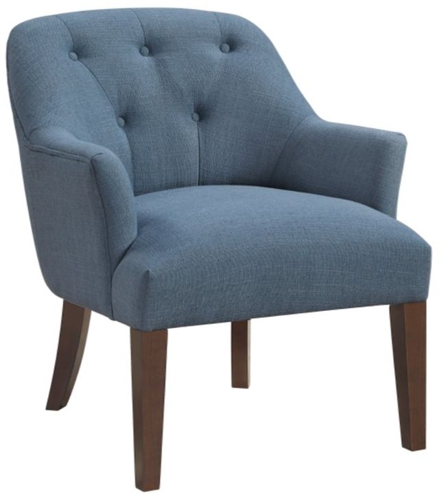 Homelegance® Rebecca Blue/Espresso Accent Chair-0