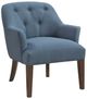 Homelegance® Rebecca Blue/Espresso Accent Chair-0
