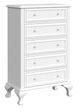 Elements International Jesse 3-Piece White Full Bedroom Set-3