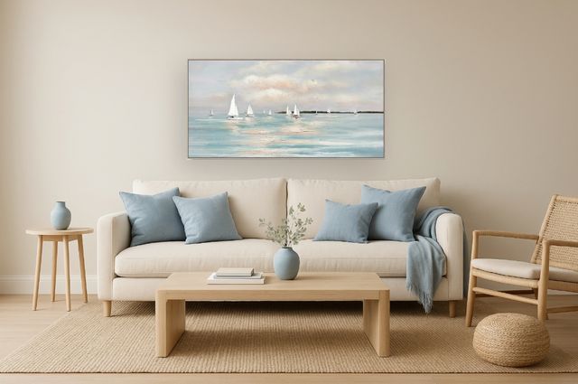 Classy Living Adventurous Tranquil Regatta Horizon Wall Art-1