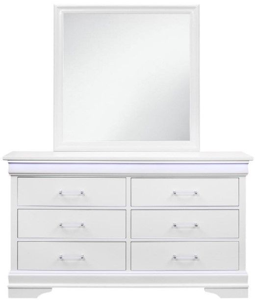 Global Furniture USA Charlie White Dresser-2
